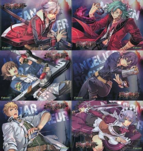 Tovar Randonneur, etc. The Legend of Heroes Trails of Cold Steel 2 B5 Character Clear File Vol.2 Set of 6 File Folder [USED]