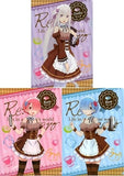 Ram & Emiliam & Rem A4 Clear File Set 3 Set Sega Collabo Cafe Re:Zero ? Starting Life in Another World Vol.1 File Folder [USED]