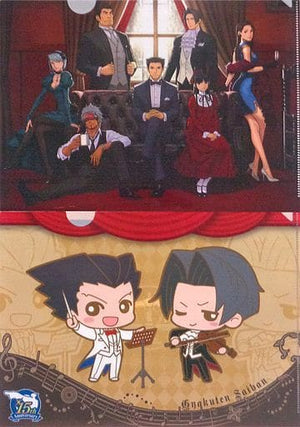 Ryuichi Naruhodo, etc. Ace Attorney A4 File Folder 15th Anniversary Orchestra Concert Limited Set of 2 File Folder [USED]