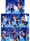 All 8 Types Set Free! Road to the World: Yume Good Luck Blue A4 Clear File Movie Ticket Card Purchase Bonus File Folder [USED]