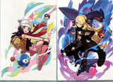 Dawn & Cynthia A4 Clear File 2 Sheets Set Pokemon Trainers Pokemon Pokemon Center Limited File Folder [USED]