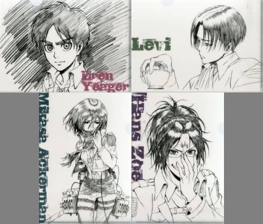 Ellen Yeager Attack on Titan A4 File Folder Kyoji Asano Original Art Exhibition 2017 Limited 4 Types Set File Folder [USED]