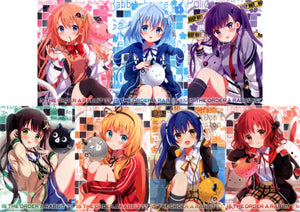 CLOCK WORK RABBIT A4 Clear File 7 Set Is the Order a Rabbit ?? AnimeJapan 2020 Goods File Folder [USED]