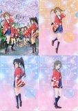 Misaki Akeno/China Moeka/Munetani Mashiro/Gatheing A4 A4 Clear File 4 Set 3rd Anniversary Ver. High School Fleet: The Movie Yokosuka Girls Marine School Refreshment Stand in Yokosuka Curry Festival 2019 File Folder [USED]