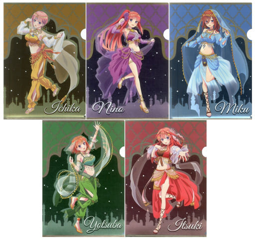 Ichika Nakano, etc. The Quintessential Quintuplets 2 Blind Metal File Folder Thousand And One Nights Story Ver. Thousand And One Nights in Atre Akihabara Limited All 5 Types Set File Folder [USED]