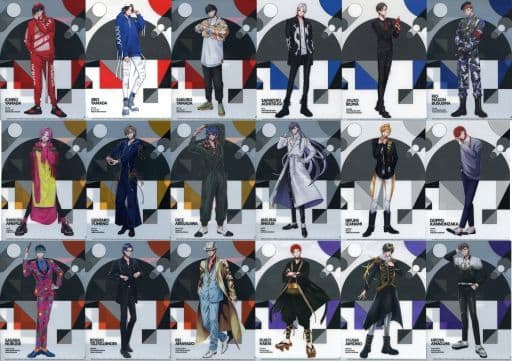 Samatoki Aohitsugi, etc. Hypnosis Mic -Division Rap Battle- Trading Mini Clear File Extra Wardrobe 02 All 18 Types Set File Folder [USED]