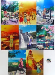 Sumi Washio, etc. Yuna Yuki Is a Hero Collaboration A4 Clear File Set of 8 Kanonji City Hometown Tax Return Gift with Original Can Badge File Folder [USED]