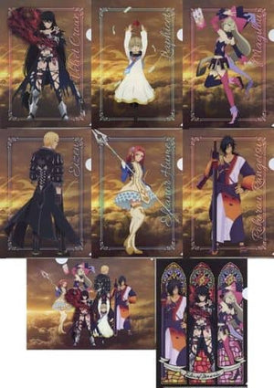 Tales of Berseria Trading A4 Clear File All 8 Types Set File Folder [USED]