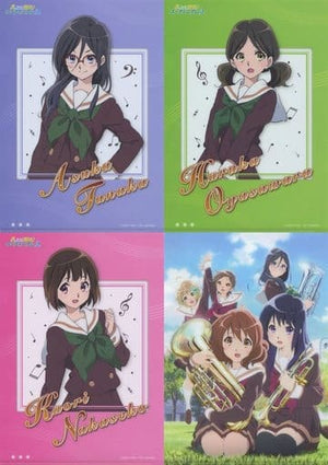 3rd Grade A4 Clear File Set 4 Set Sound! Euphonium 2 Kyoto Animation Shop Limited File Folder [USED]