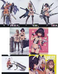 Ax, etc. Kotobukiya Kuji Nidy-2D- Maid Armament Prize D All 7 Types Set File Folder [USED]