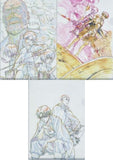 A4 Original Drawing Clear File 3 Set Attack on Titan Asano Kyoji x WIT STUDIO Original Drawing Exhibition Goods File Folder [USED]